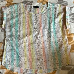 Apt.9 Snake Print Blouse XL